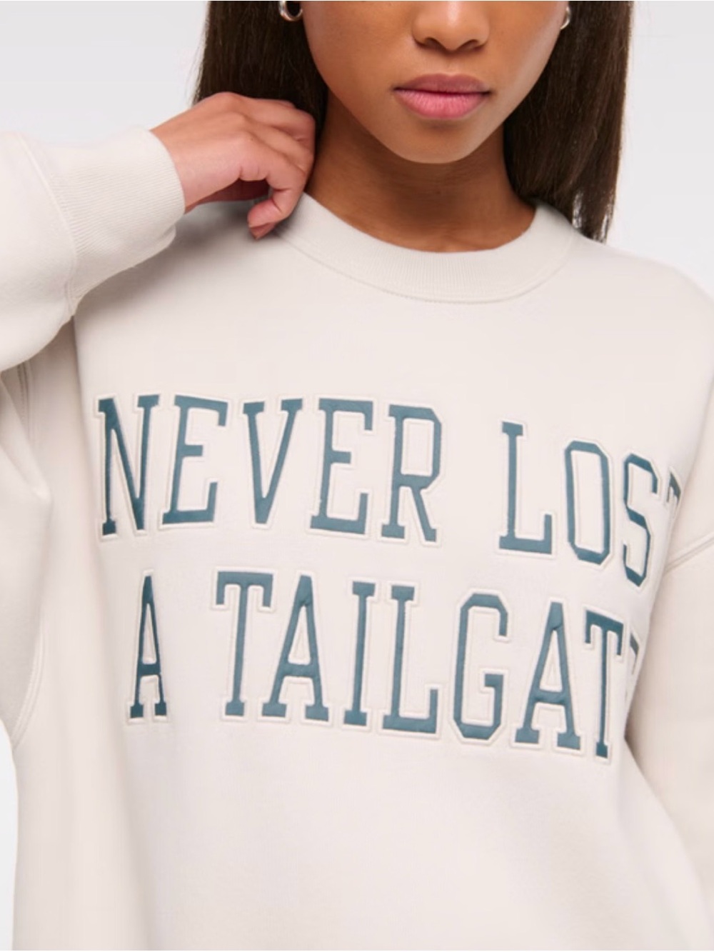 Abercrombie & Fitch Tailgate Sunday Crew Sweatshirt NWOT - Picture 4 of 4